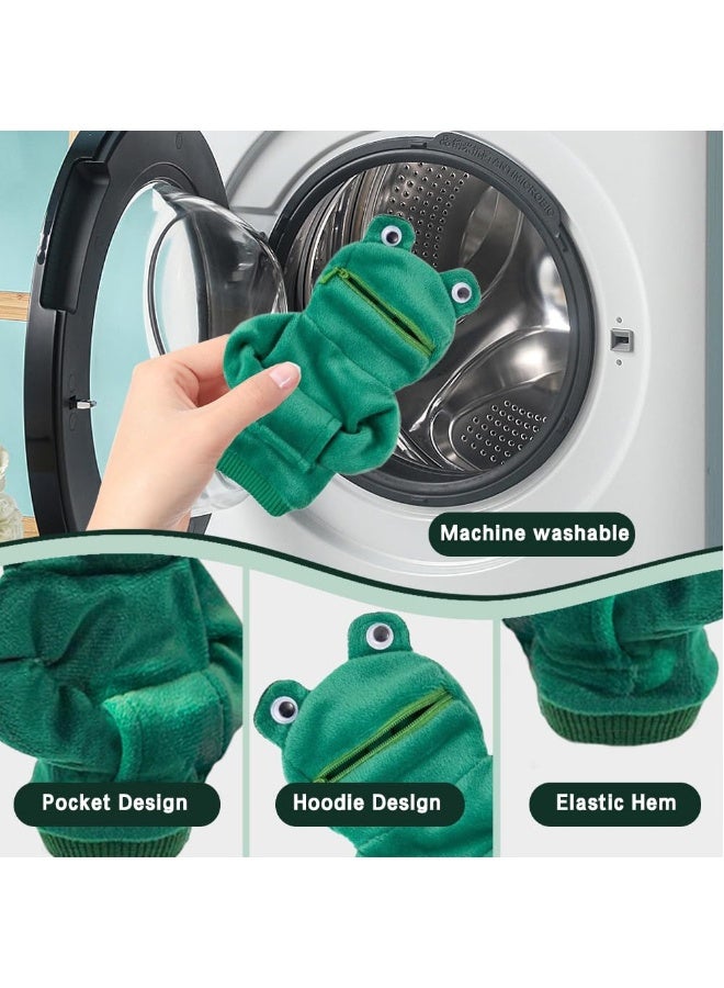 Mini Gear Stick Universal Car Gear Stick with Cute Frog Hoodie Car Interior Accessories and Decorations - Image 4