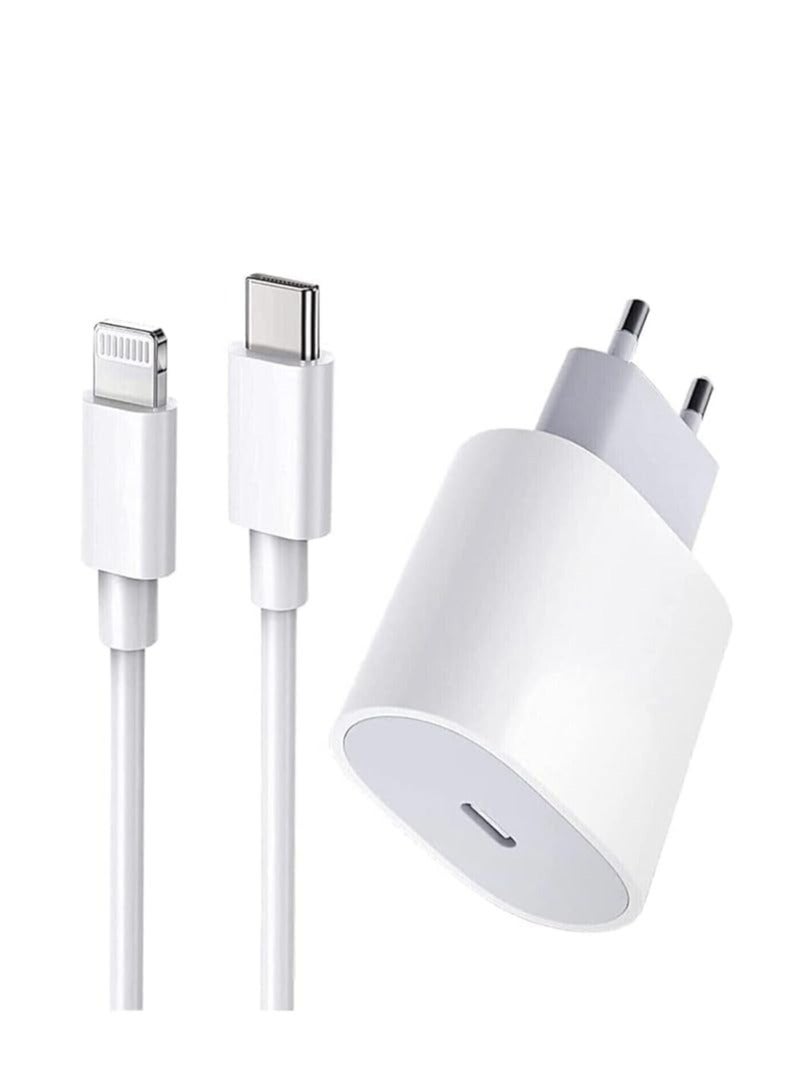 25W Super Fast Charger with USB-C to Lightning Cable