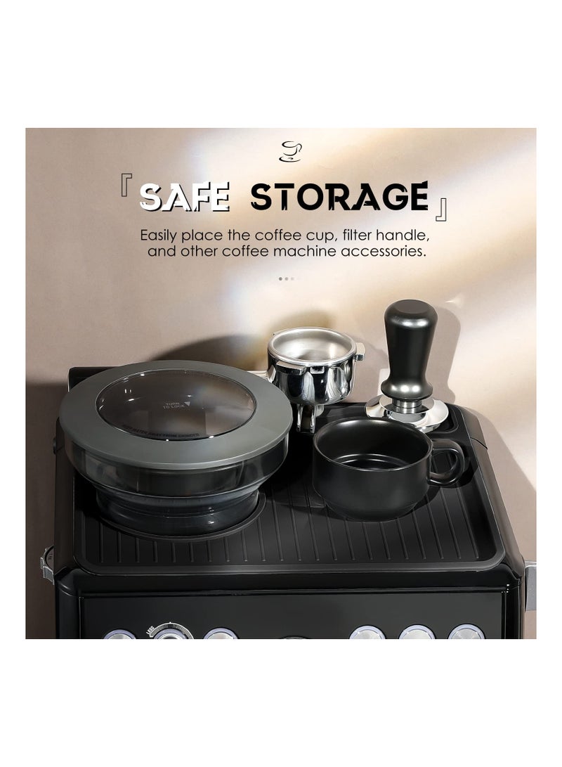 SOLARAE Silicone Coffee Machine Pad, Food-Grade Coffee Top Cover Mat, Compatible with Breville 870/880 Coffee Machine, Waterproof Heat Resistant Non-Slip Silica Gel Pad, Coffee Maker Accessory - Image 3