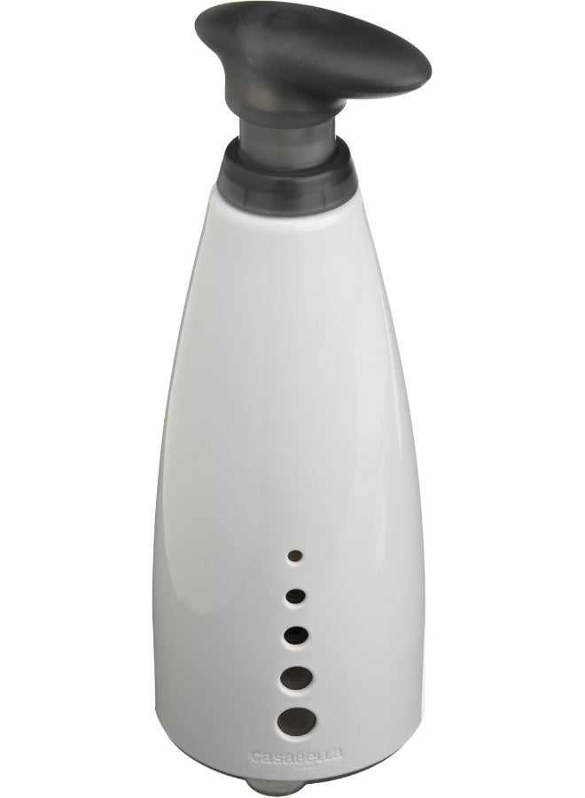 Casabella Sink Sider Multipurpose 14oz Soap Pump Bottle with Soap Filling Funnel GrayWhite - Image 5