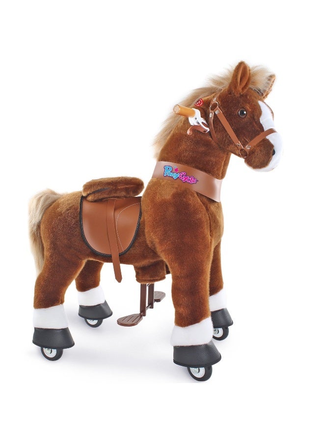 PonyCycle Brown Horse Ride-On Toy (M, 4-8 years, Brown) - Image 2