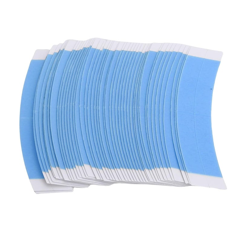 ZJchao Sweat Proof Breathable Wig Tape Double Sided Adhesive Strong Hold for Lace Front Wigs Toupees Hairpieces 50 Pcs PU Material (Blue) - Image 3