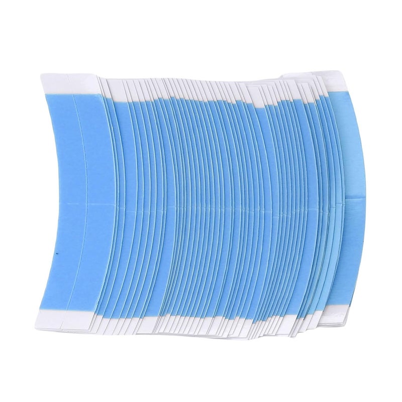 ZJchao Sweat Proof Breathable Wig Tape Double Sided Adhesive Strong Hold for Lace Front Wigs Toupees Hairpieces 50 Pcs PU Material (Blue) - Image 4