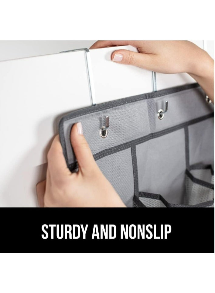 رف أحذية يعلق على الباب مع 24 جيوب شبكية كبيرة منظم أحذية معلق للخزانة حامل رف أحذية معلق - Image 5