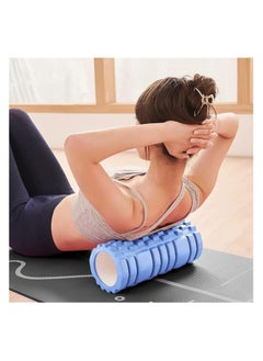 Generic BEWAVE Foam Roller, EVA Muscle Roller for Yoga Pilates Back Exercise Physical Therapy 30 x 10 cm Blue  - Image 5