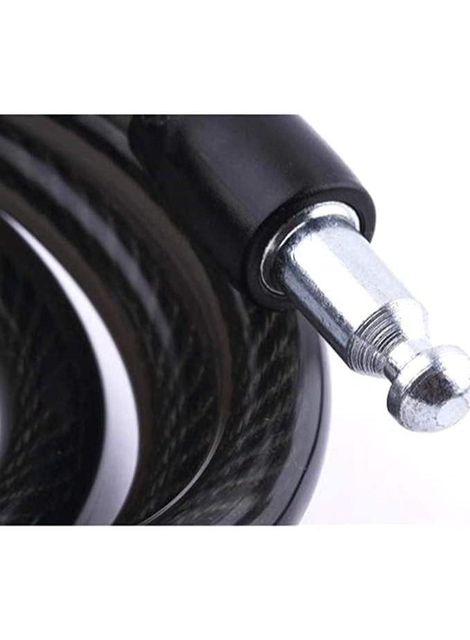 Bicycle Lock Cable, Bicycle Lock Cable Lock, Screw Security Key, Security Anti Theft Bicycle Chain, Portable Protection Car Lock with Waterproof Dust Cover for Bicycles, Motorcycles, Doors, Fences - Image 5