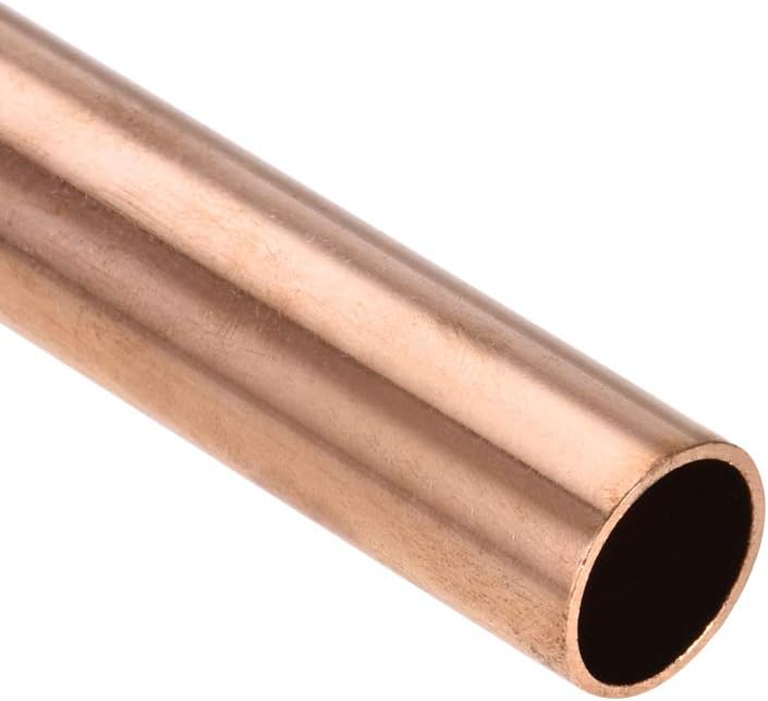 uxcell Copper Round Tube, 15mm OD 1mm Wall Thickness 100mm Length Straight Pipe Tubing 3 Pcs - Image 3