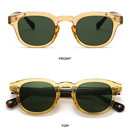 Gtand Unisex Vintage Retro Round Style Tinted Sunglasses for Men Women Fashion Circle Sun Glasses 46mm - Image 3
