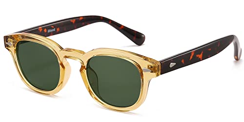 Gtand Unisex Vintage Retro Round Style Tinted Sunglasses for Men Women Fashion Circle Sun Glasses 46mm - Image 1