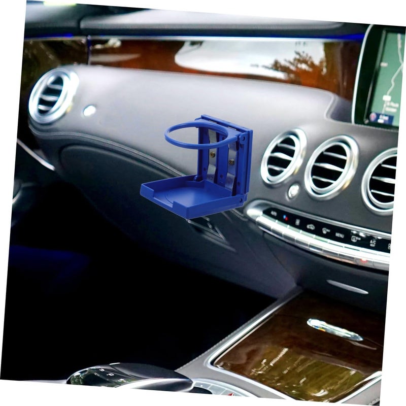 iplusmile 2pcs Foldable Car Cup Holder Stand Adjustable Vehicle Water Bottle Holder for Auto Interior Accessories, Blue, Suitable for Travel and Daily Use - Image 5