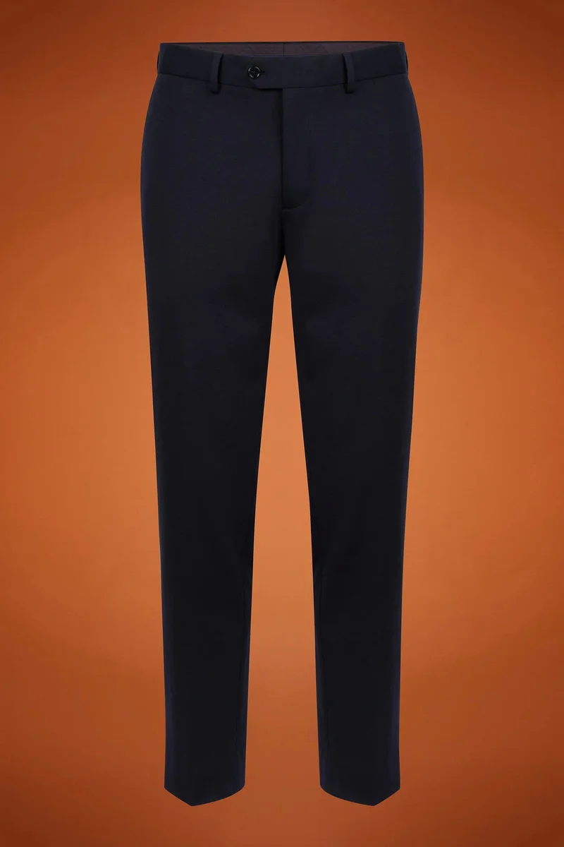 Doppelganger Blue Men's classic jersey trousers in a regular fit - DK Blue for Men | Best Price UAE