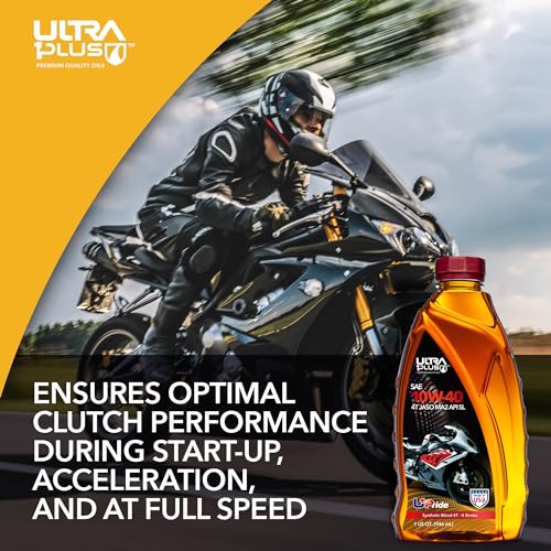 ULTRA 1PLUS 4T 10W-40 Motorcycle Oil Synthetic Blend API SL JASO MA2-10W40 Motor Oil, 1 Gallon - Image 5