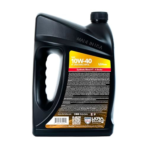 ULTRA 1PLUS 4T 10W-40 Motorcycle Oil Synthetic Blend API SL JASO MA2-10W40 Motor Oil, 1 Gallon - Image 2