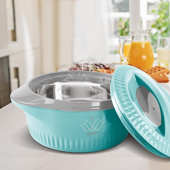 Milton Royal 1500 Casserole Hot Pot - Blue/Cream - Image 2