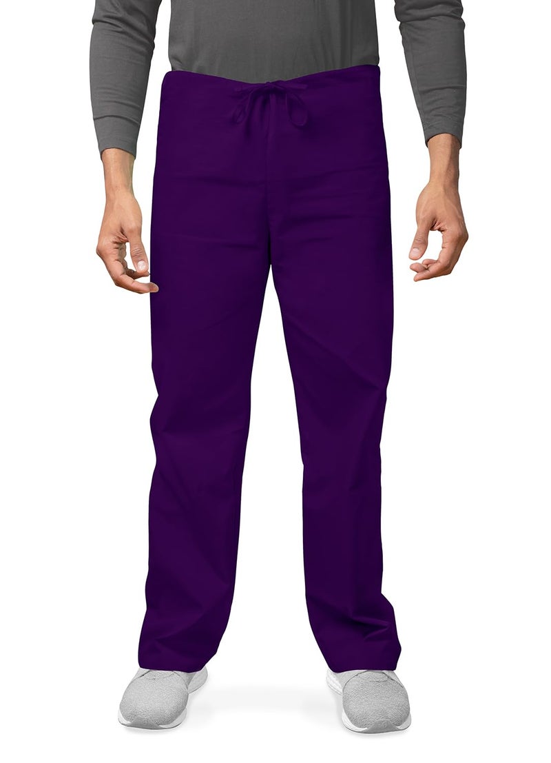 Adar Uniforms, Universal Unisex Scrubs - Unisex Drawstring Scrub Set - 701 - Purple - S - Image 4