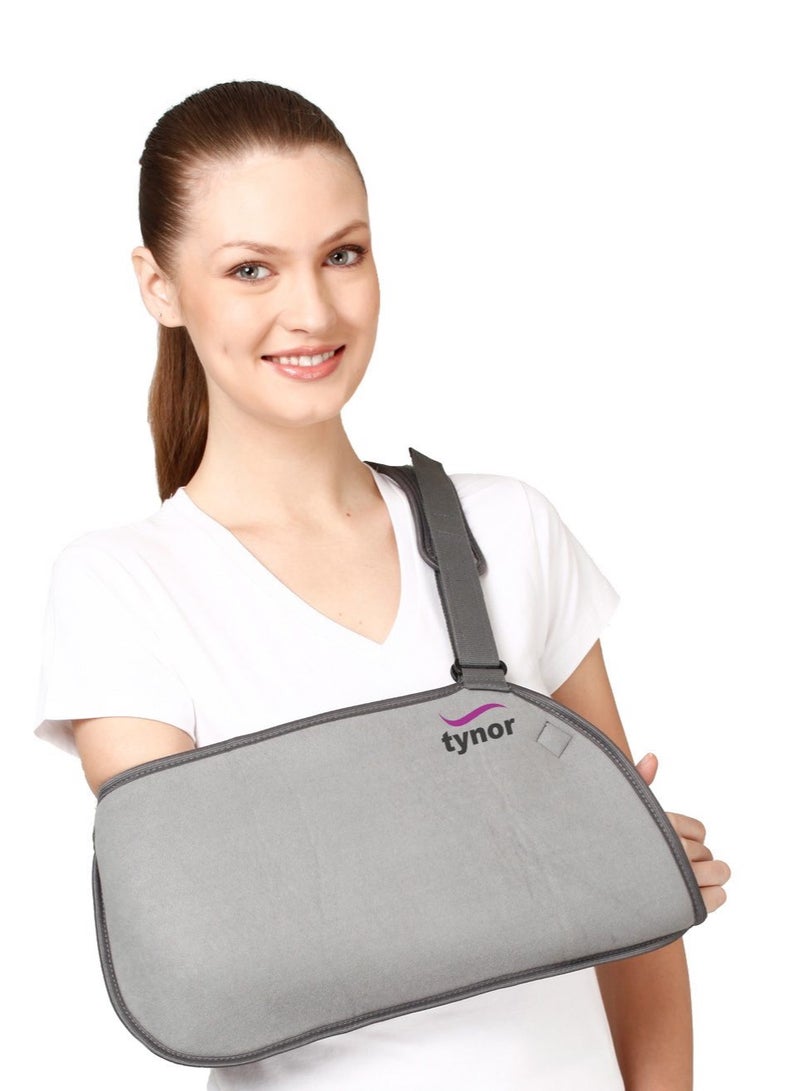 Tynor Pouch Arm Sling Baggy | Lightweight & Breathable Arm Support for Injury Recovery, Shoulder Dislocation | Adjustable Comfort Fit, Pain Relief Brace for Men & Women  - Image 1