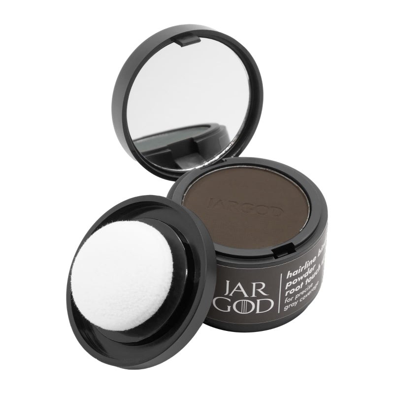JARGOD Hairline Powder for Instant Gray Coverage and Highlights - Concealing Root Touch-Up Color for Women & Men (0.14 Ounce, Dark Brown) - Image 3