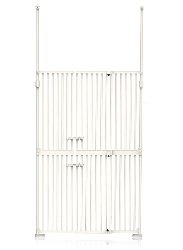 Baby Safe Baby Safe Extra Tall Dual Door Metal Safety Gate with 40cm Extension - White  - Image 2