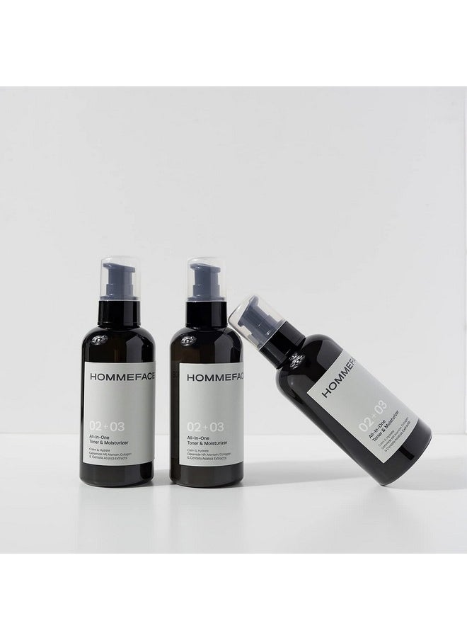 HOMMEFACE HOMMEFACE All-in-One Face Toner & Moisturizer for Men, 5.07 fl. oz., Lightweight, Alcohol-Free, After Shaving, for Dry, Combination & Oily Skin  - Image 3
