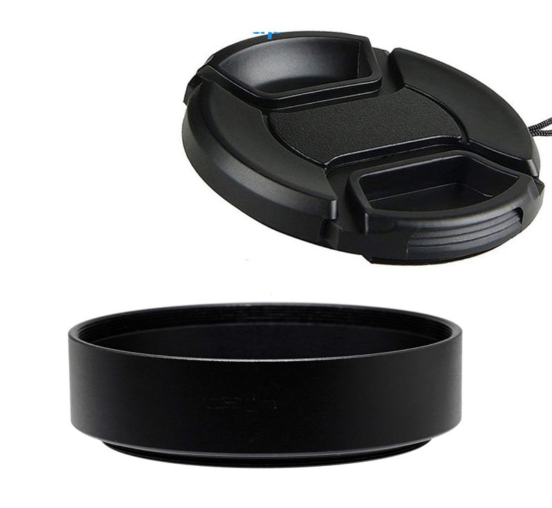 Fotasy Metal 67mm Lens Hood, 67 mm Lense Hood for Canon Fuji Leica Leitz Nikon Olympus Panasonic Pentax Sony Lens, 67mm Screw-in Hood Shade - Image 1