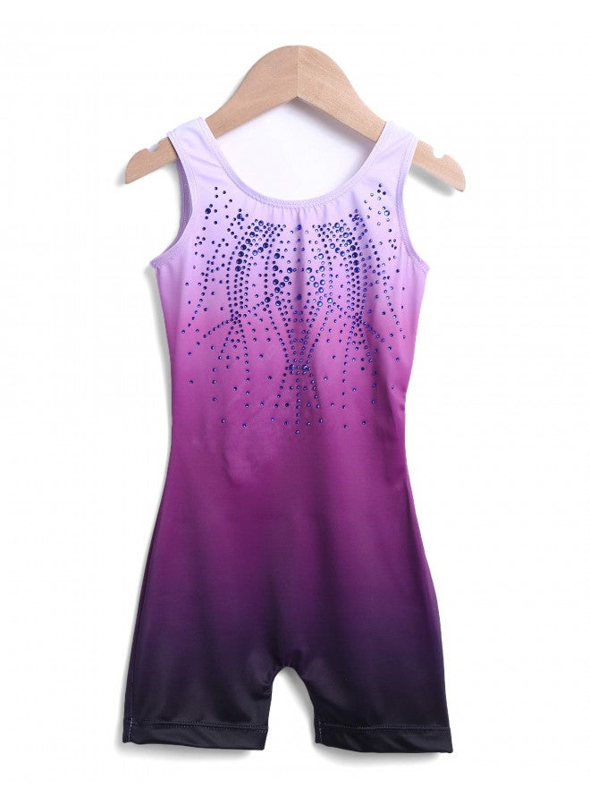 Zaclotre Zaclotre Kid Girls Gymnastic Leotard Sparkly Shiny Diamond Ballet Dance One Piece Outfit - Image 2