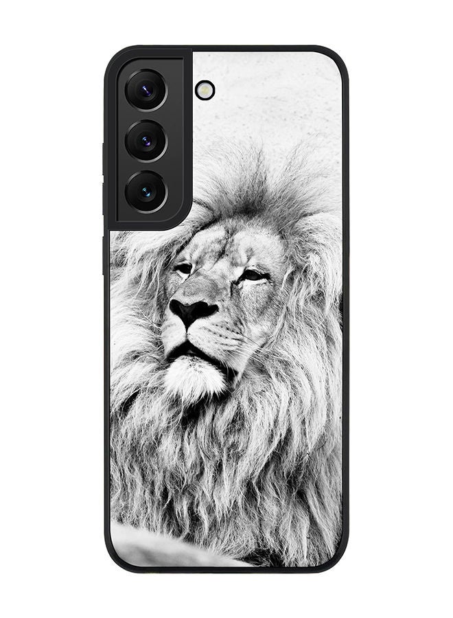 Stylizedd Rugged Black edge case for Samsung Galaxy S21 5G Slim fit Soft Case Flexible Rubber Edges Anti Drop TPU Gel Thin Cover - Wise Lion - Image 1