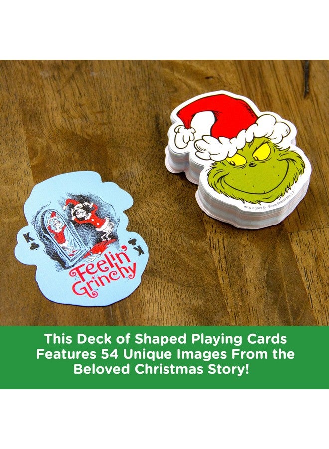 Aquarius Aquarius Grinch Shaped Playing Cards - Grinch Themed Deck of Cards for Your Favorite Card Games - Officially Licensed Grinch Merchandise & Collectibles - - Image 5