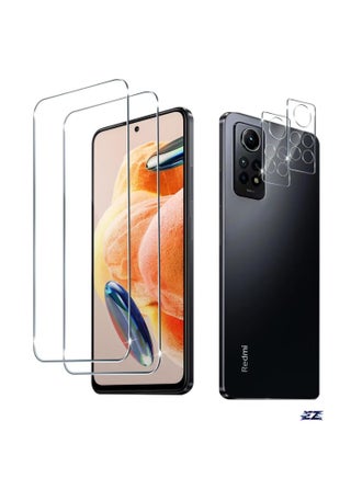 Screen Protector for Xiaomi Redmi Note 12 Pro 4G – 2-Pack Tempered Glass with 2 Camera Protectors, 9H Hardness Ultra Clear HD Protection, Anti-Scratch, Bubble-Free, Easy Installation for Maximum Durability - pzsku/ZF4BBB70FA42000EA436EZ/45/_/1736939920/2536ecbc-e505-456b-aad9-4f59b07cd510