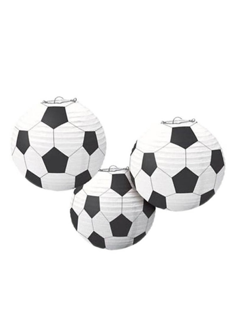 Amscan Soccer Premium Tableware Party Supplies Includes Plates, Cups, Cutlery, Napkins, Tablecover, Paper Lantern and Banner for 8 Guests - Image 5