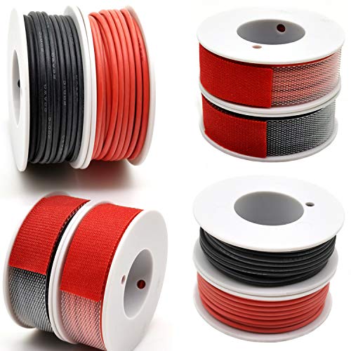 Haerkn 24 awg Silicone Electrical Wire Cable 2 Colors (30ft Each) 24 Gauge Hookup Wires kit Stranded Tinned Copper Wire Flexible and Soft for DIY - Image 2