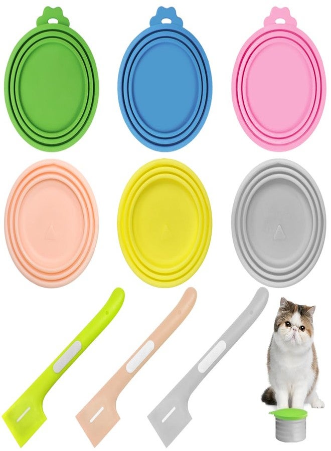 findTop Pet Food Rubber Canning Lids and Spoons, 3 Mixing Spoons for Pet Food Canning, 6 Canning Lids for Dog and Cat Food for Pet Food Storage - Image 1
