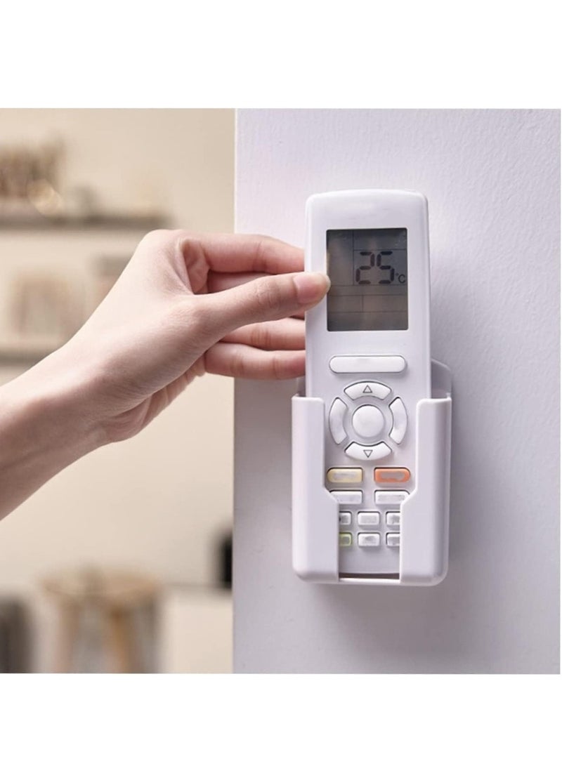 4pcs Wall Storage Box Remote Control Holder Ac Units For Home Table Phone Holder Stand Shower Phone Cell Phone Wall Holder Wall Mount Holder Charge Air Conditioner - Image 3