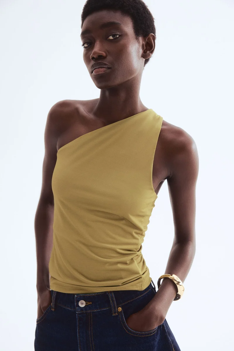 اتش اند ام بلوزة بكتف واحد