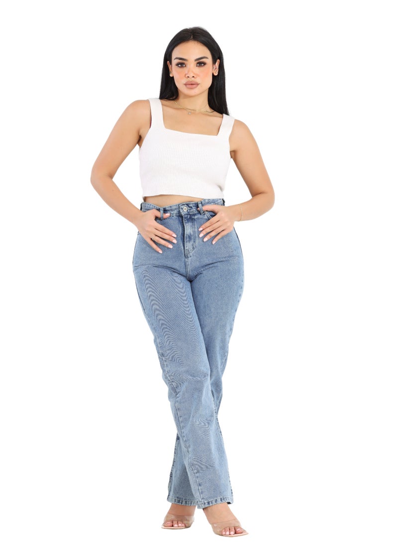 JBS DENIM Women's street jeans, light blue - Image 1