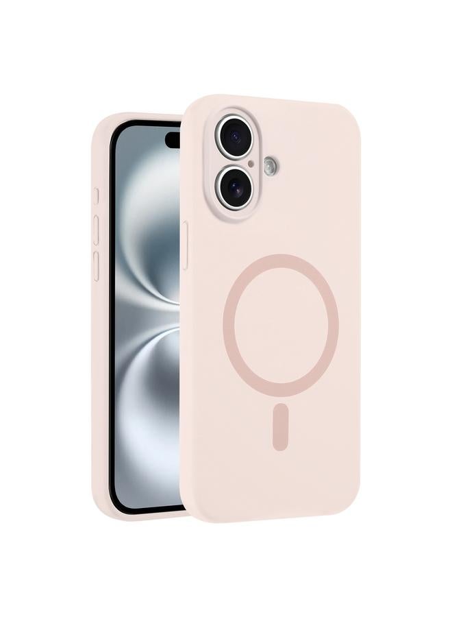 S-TOP Case For iPhone 16 Fine Hole Pure Color Liquid Silicone MagSafe Phone Case - Image 1