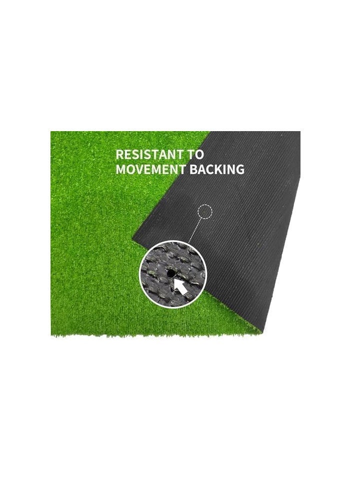 ECVV ECVV 26mm Artificial Grass Carpet Green, Artificial Grass Turf For Home Outdoor Front, Garden Decoration, Play Ground, Pool Area, Backyard, Patio, Balcony, |200cm*900cm| - Image 3