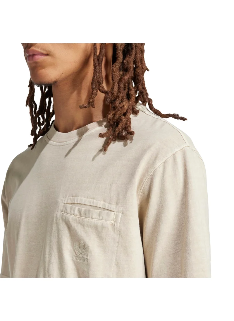 Adidas adidas ESS+ DYE PKT T Beige Originals Men T-SHIRTS