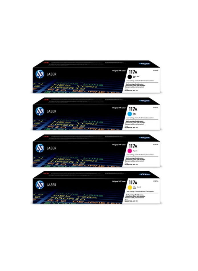 HP Toner HP 117A Toner Kit for HP Laser 150/HP Laser MFP 178/179 Black/Magenta/Cyan/Yellow Multicolour - Image 1