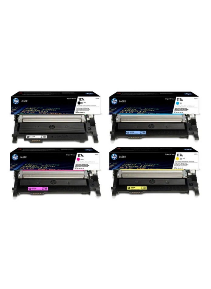 HP Toner HP 117A Toner Kit for HP Laser 150/HP Laser MFP 178/179 Black/Magenta/Cyan/Yellow Multicolour - Image 2