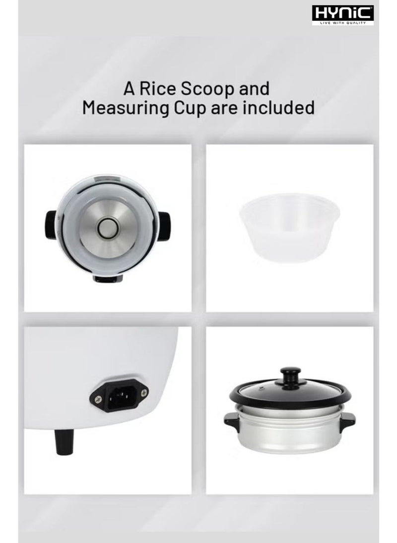 هاينك طباخ الأرز وبخار الطعام (0.6 لتر) – طباخ متعدد الطائرات 3 في 1 مضغوط - Image 5