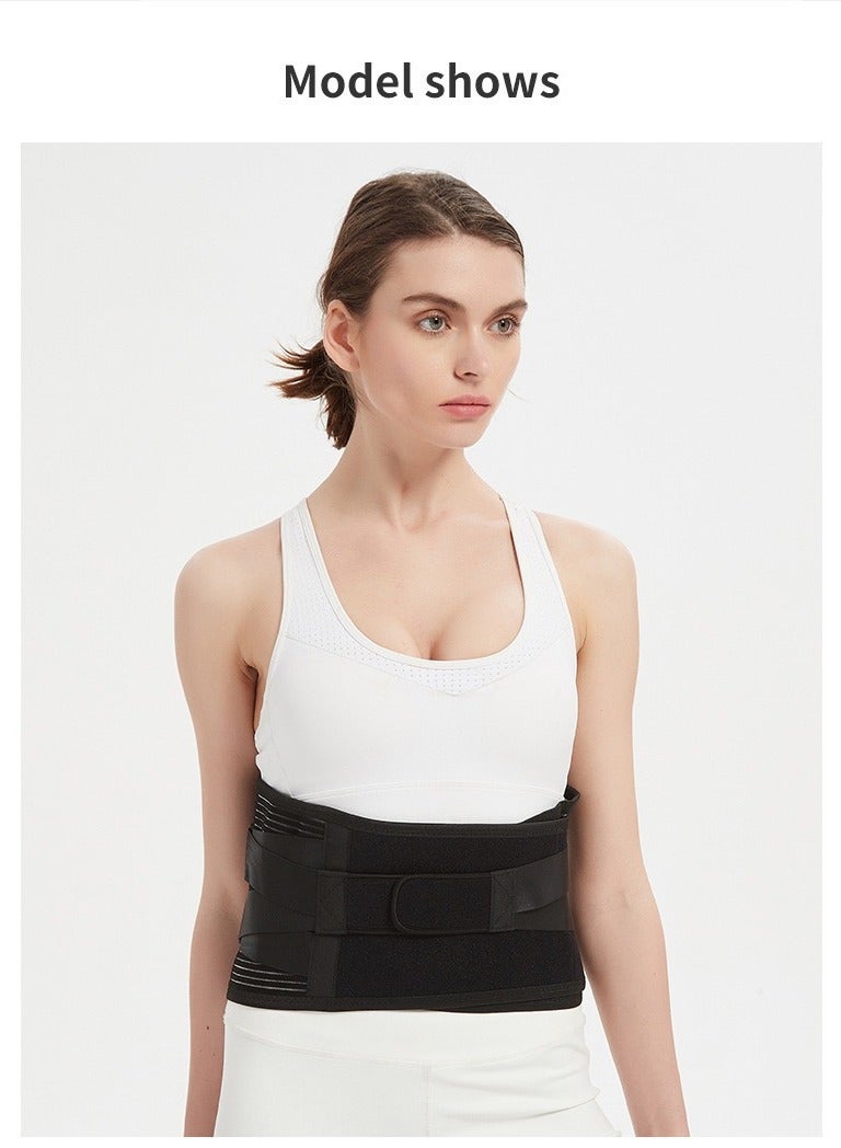 Beauenty Air Mesh Back Brace for Men Women Lower Back Pain Relief, Adjustable Back Support Belt for Work, Anti-skid Lumbar Support for Sciatica Scoliosis (Large(Waist:44-53)) - Image 5