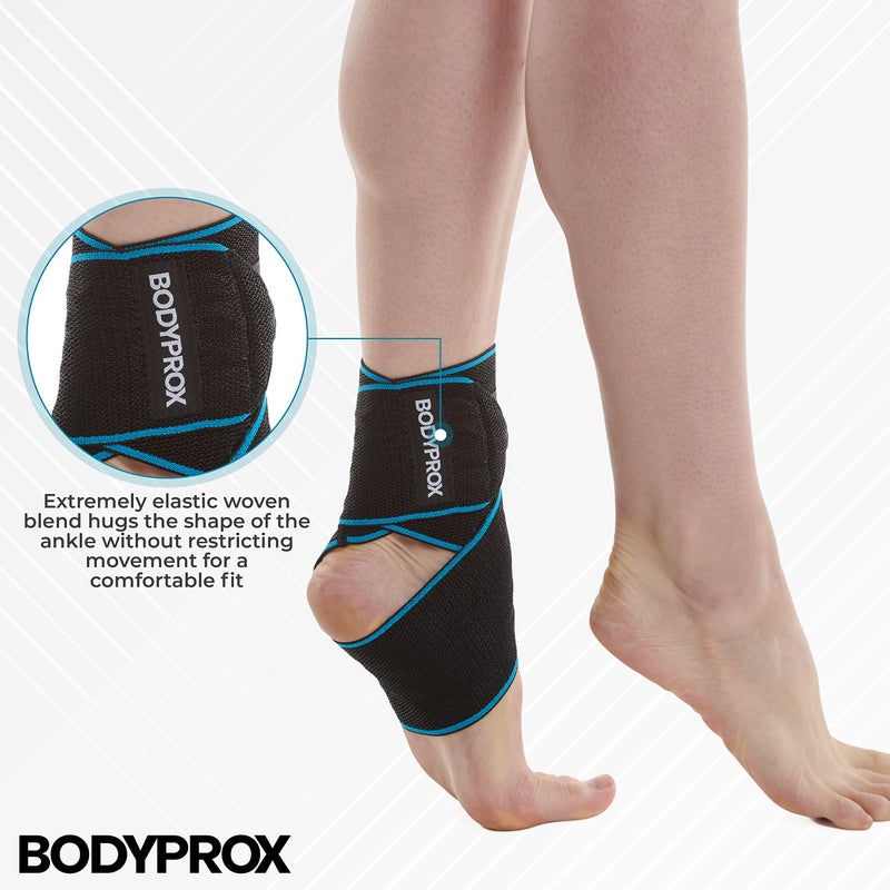 Bodyprox Ankle Support Brace, Adjustable Compression Ankle Braces for Sports Protection, One Size Fits Most for Men & Women - Image 2