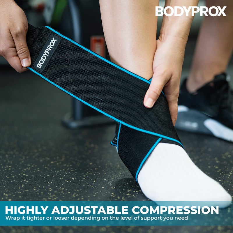 Bodyprox Ankle Support Brace, Adjustable Compression Ankle Braces for Sports Protection, One Size Fits Most for Men & Women - Image 5