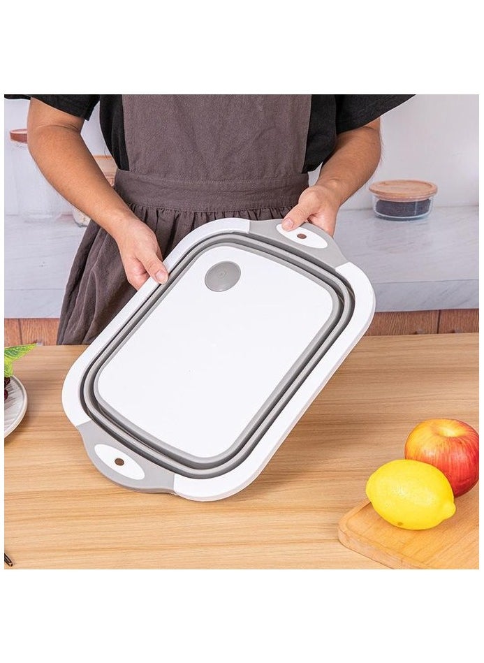 Generic - Foldable silicone strainer and straw - multicolor - Image 1