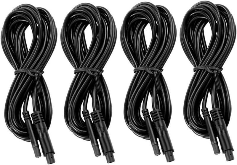 4pcs Rearview Camera Extension Cable for Dash Cam Male to Female Connector Versatile Cord for Reverse Car Recorder Seamless Vehicle Integration - Image 1