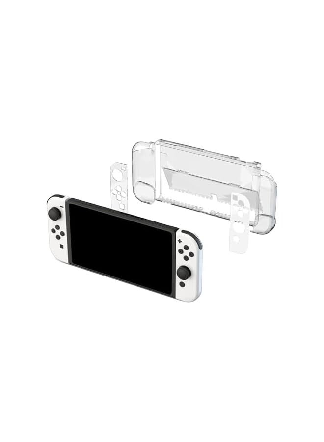 PROMASS Protective Case Cover for Nintendo Switch OLED Model, Hard Clear Case (Clear) - Image 1