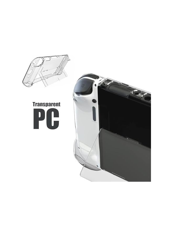 PROMASS Protective Case Cover for Nintendo Switch OLED Model, Hard Clear Case (Clear) - Image 2