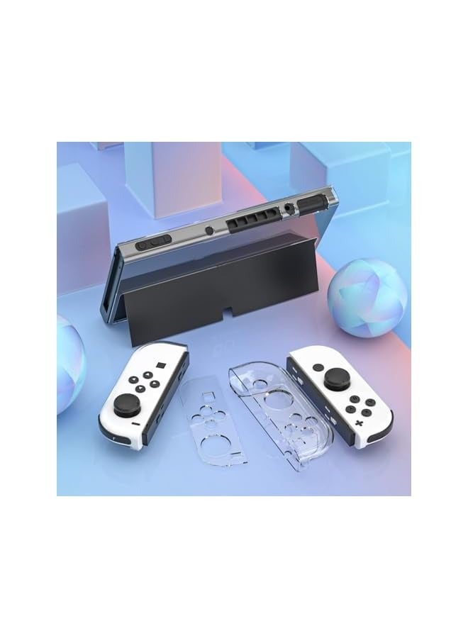 PROMASS Protective Case Cover for Nintendo Switch OLED Model, Hard Clear Case (Clear) - Image 5