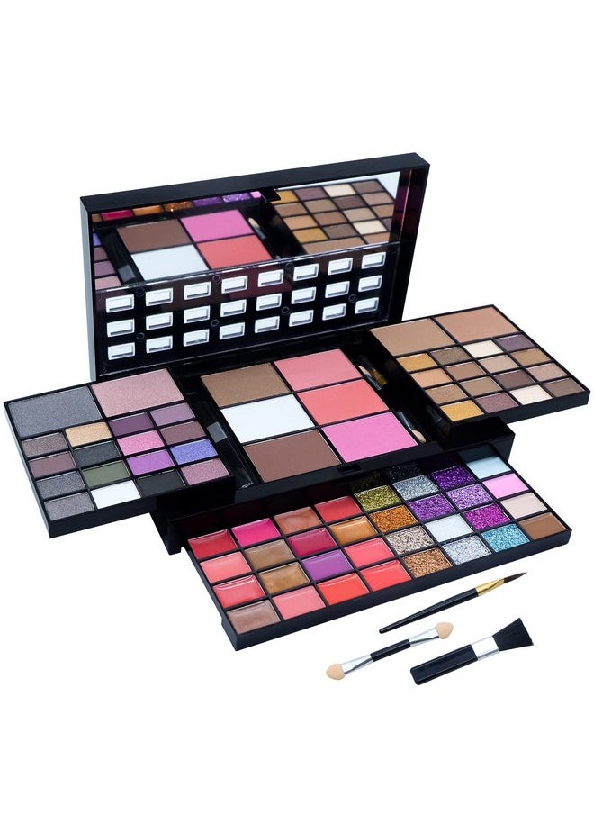 Sea-Maid All in One Makeup Kit for Women Full Kit, 74 Colors Professional Makeup Gift Set, Include 36 Eyeshadow, 16 Lip Gloss, 12 Glitter Cream, 4 Concealer, 3 Blusher, 2 Highlight and Contour, 1 Bronzer  - Image 1