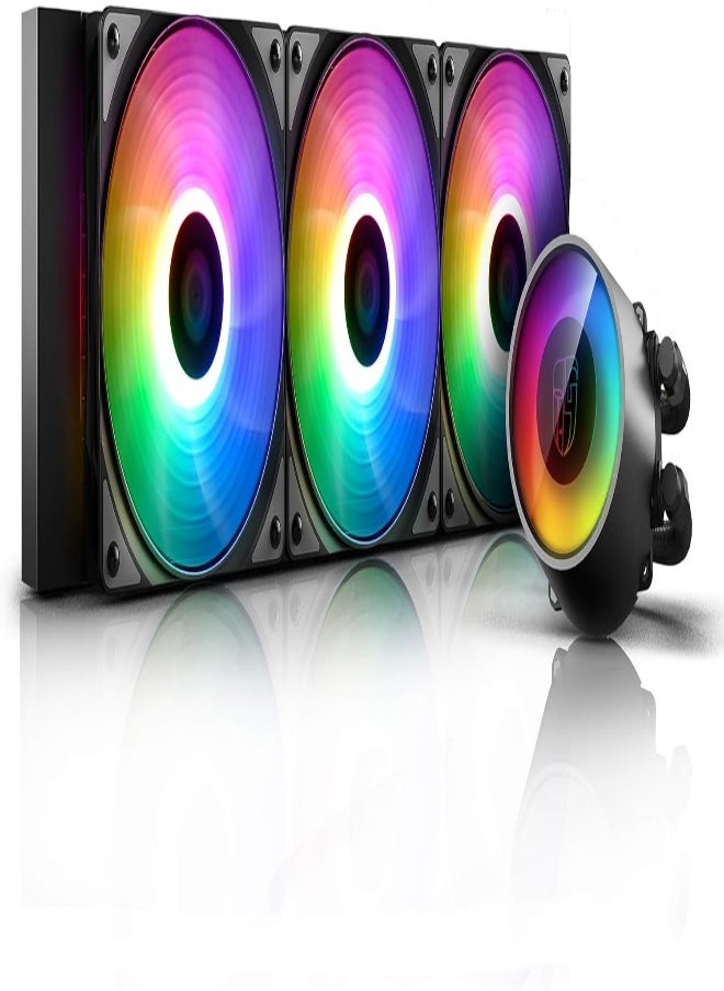 DEEPCOOL - Deepcool Gamer Storm Castle 360 V2 RGB AIO CPU Cooler (360mm Radiator, Addressable RGB, Intel and AMD | DP-GS-H12AR-CSL360V2 - Image 1